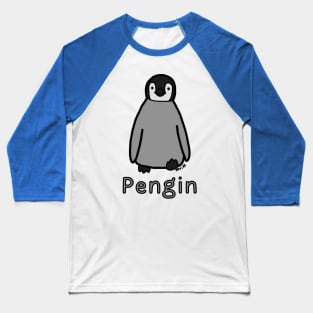 Pengin (Penguin) Japanese design in color Baseball T-Shirt